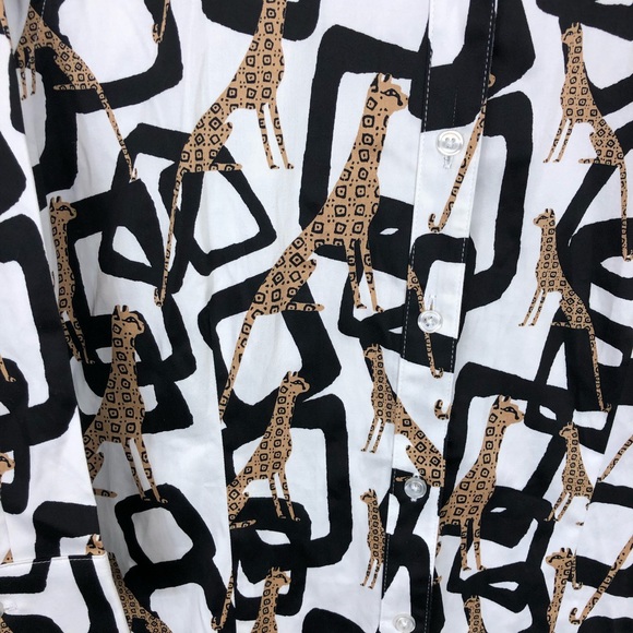 Vintage 90s Chico’s Jaguar Button Down Sz 1 - Picture 6 of 11